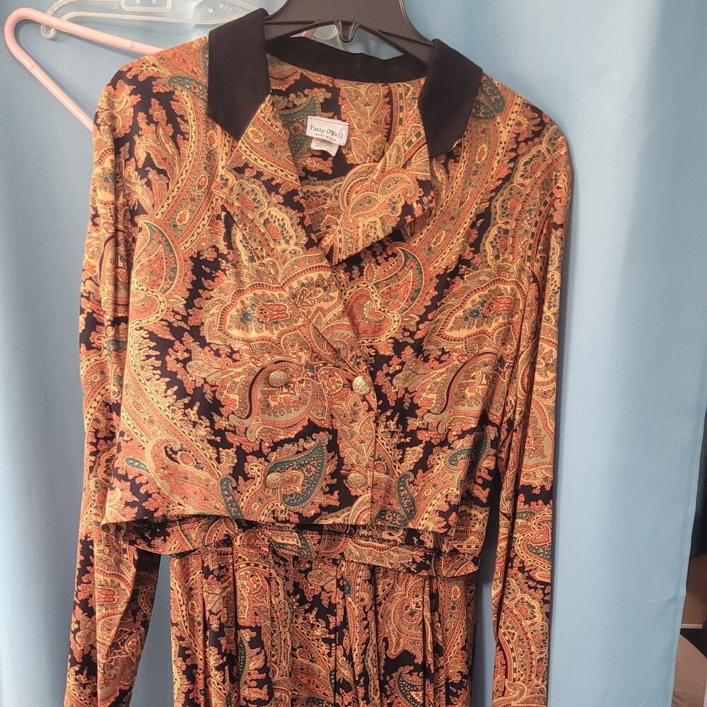 Vintage Paisley Two-Piece Set – Doncaster & Patty O’Neil – Size